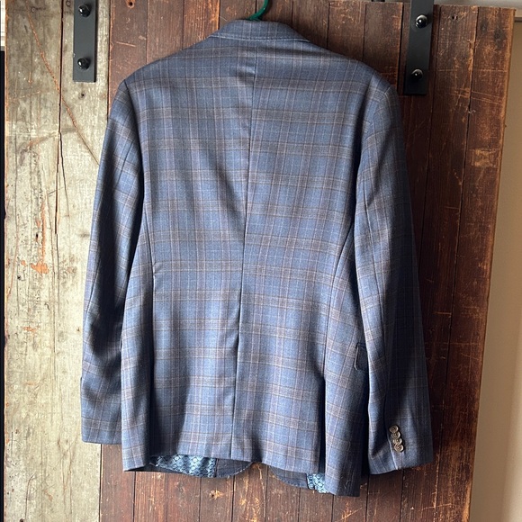Johnston & Murphy Classic Navy Check Blazer - Picture 6 of 7